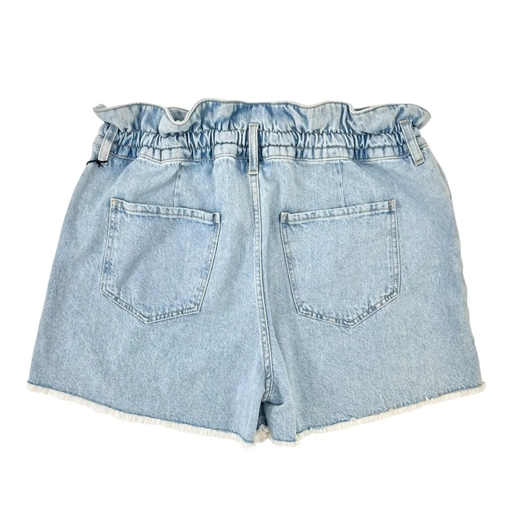 NWT 7 For All Mankind Paperbag Easy Ruby Short - Light Wash Soft Denim Shorts